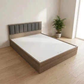 Giường gỗ MDF bọc nệm Adora