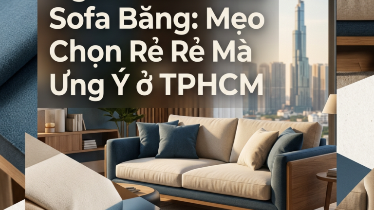 Ngân Sách Mua Sofa Băng: Mẹo Chọn Rẻ Mà Ưng Ý ở TPHCM