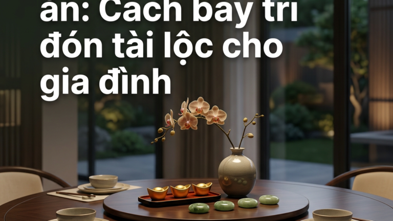 Phong thủy bàn ăn: Cách bày trí đón tài lộc cho gia đình