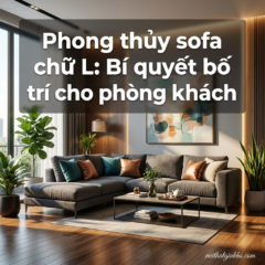 Phong thủy sofa chữ L: Bí quyết bố trí cho phòng khách