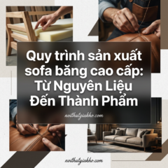 Quy trình sản xuất sofa băng cao cấp: Từ Nguyên Liệu Đến Thành Phẩm
