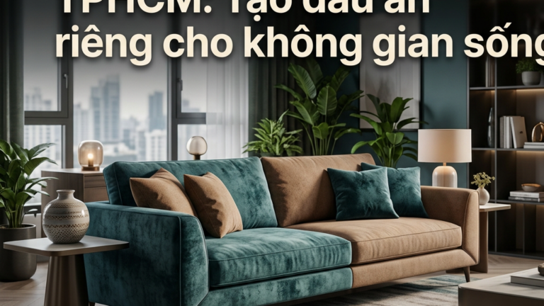 Sofa băng đặt làm TPHCM: Tạo dấu ấn riêng cho không gian sống