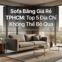 Sofa Băng Giá Rẻ TPHCM: Top 5 Địa Chỉ Không Thể Bỏ Qua
