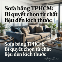 Sofa băng TPHCM: Bí quyết chọn từ chất liệu đến kích thước