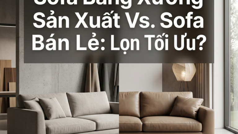 Sofa Băng Xưởng Sản Xuất Vs. Sofa Bán Lẻ: Lựa Chọn Tối Ưu?