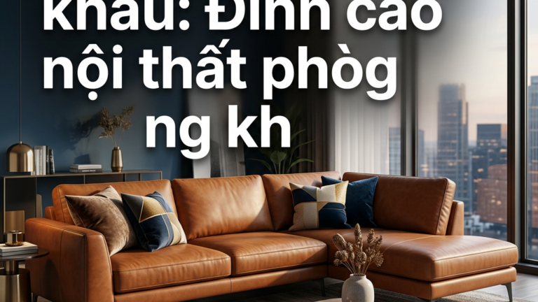 Sofa chữ L nhập khẩu: Đỉnh cao nội thất phòng khách