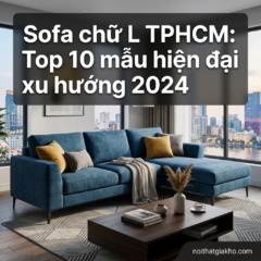 Sofa chữ L TPHCM: Top 10 mẫu hiện đại xu hướng 2024