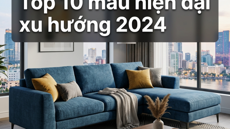 Sofa chữ L TPHCM: Top 10 mẫu hiện đại xu hướng 2024