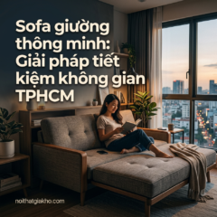 Sofa giường thông minh: Giải pháp tiết kiệm không gian TPHCM
