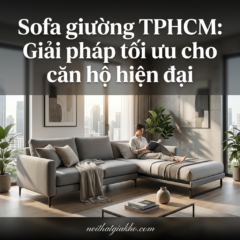 Sofa giường TPHCM: Giải pháp tối ưu cho căn hộ hiện đại