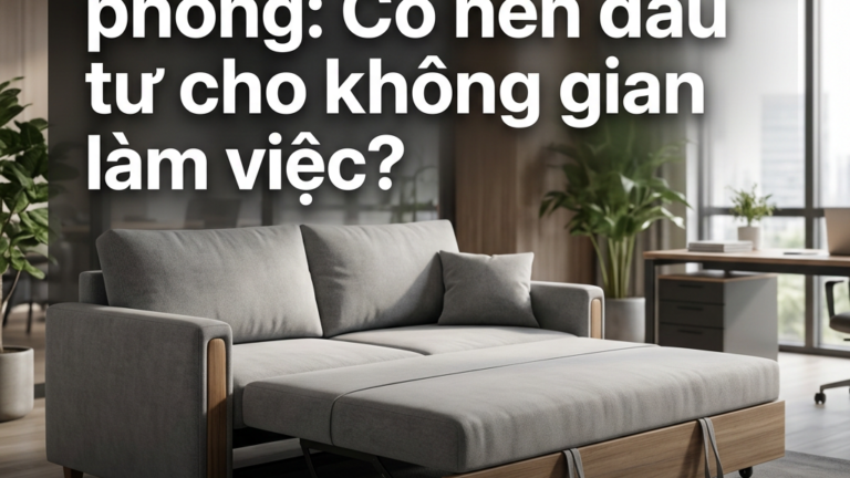 Sofa giường văn phòng: Có nên đầu tư cho không gian làm việc?