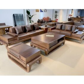 Sofa gỗ óc chó cao cấp GK47