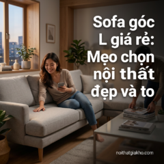 Sofa góc L giá rẻ: Mẹo chọn nội thất đẹp và tiết kiệm