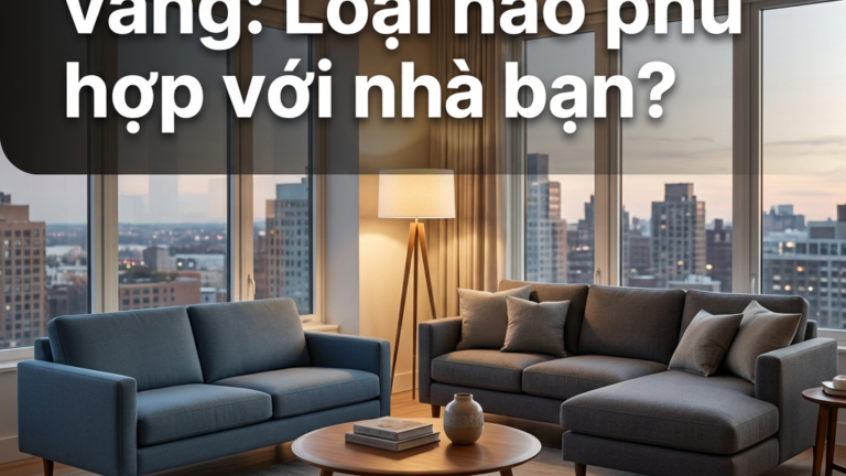 Sofa góc L hay sofa văng: Loại nào phù hợp với nhà bạn?
