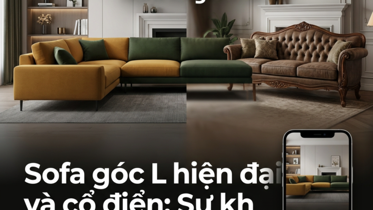 Sofa góc L hiện đại và cổ điển: Sự khác biệt cần biết