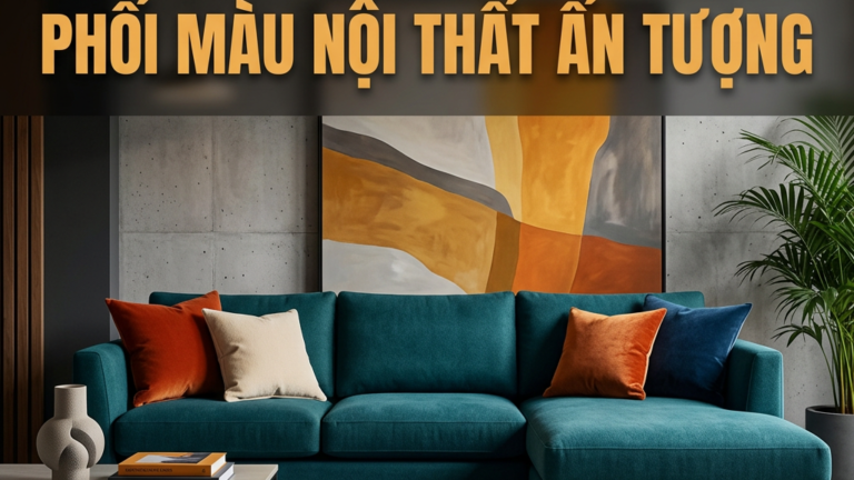 Sofa góc L và xu hướng phối màu nội thất ấn tượng