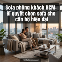 Sofa phòng khách HCM: Bí quyết chọn sofa cho căn hộ hiện đại