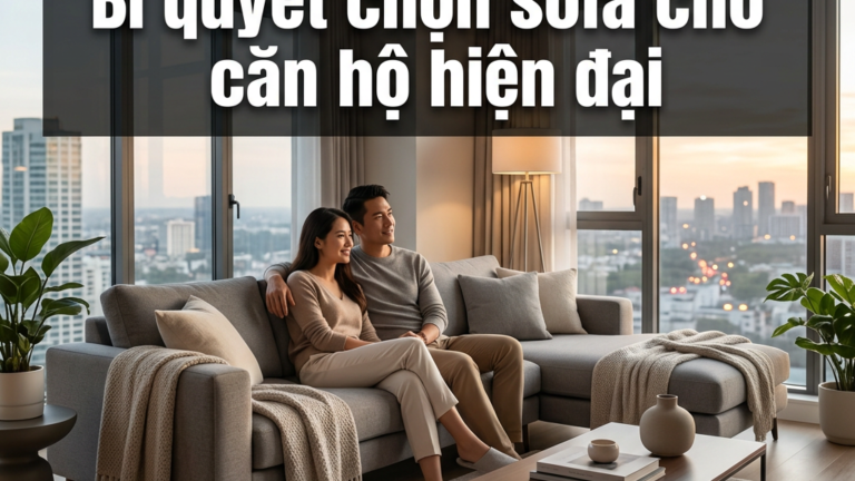 Sofa phòng khách HCM: Bí quyết chọn sofa cho căn hộ hiện đại