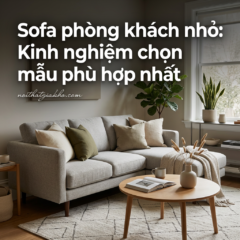 Sofa phòng khách nhỏ: Kinh nghiệm chọn mẫu phù hợp nhất