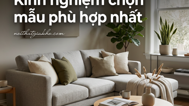 Sofa phòng khách nhỏ: Kinh nghiệm chọn mẫu phù hợp nhất