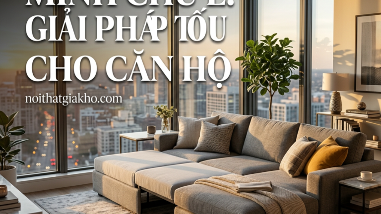 Sofa thông minh chữ L: Giải pháp tối ưu cho căn hộ