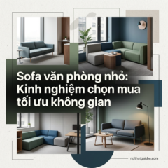 Sofa văn phòng nhỏ: Kinh nghiệm chọn mua tối ưu không gian