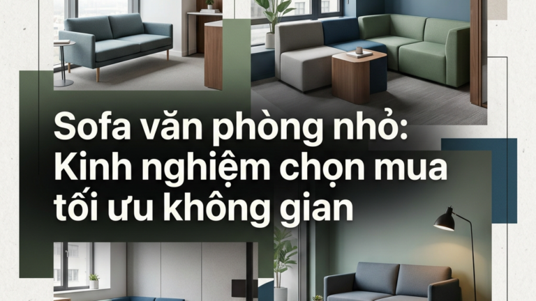 Sofa văn phòng nhỏ: Kinh nghiệm chọn mua tối ưu không gian