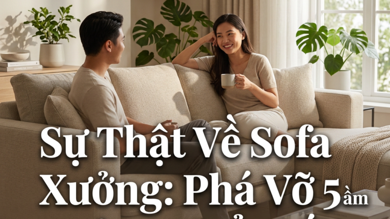 Sự Thật Về Sofa Xưởng: Phá Vỡ 5 Lầm Tưởng Phổ Biến