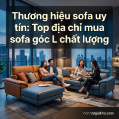 Thương hiệu sofa uy tín: Top địa chỉ mua sofa góc L chất lượng