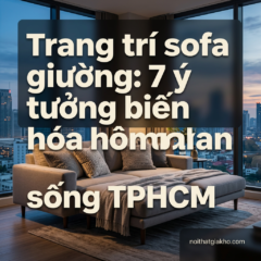 Trang trí sofa giường: 7 ý tưởng biến hóa không gian sống TPHCM