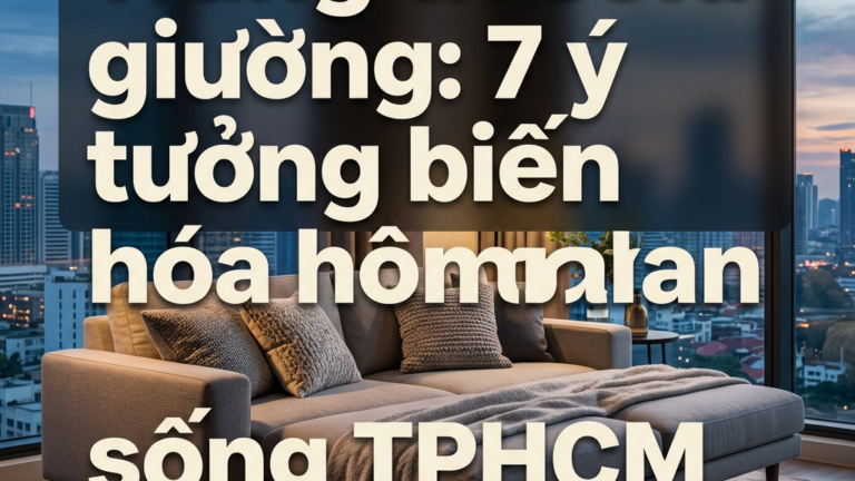 Trang trí sofa giường: 7 ý tưởng biến hóa không gian sống TPHCM