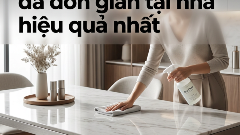 Vệ sinh bàn ăn mặt đá đơn giản tại nhà hiệu quả nhất