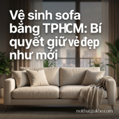 Vệ sinh sofa băng TPHCM: Bí quyết giữ vẻ đẹp như mới