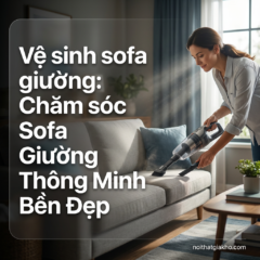 Vệ sinh sofa giường: Chăm sóc Sofa Giường Thông Minh Bền Đẹp