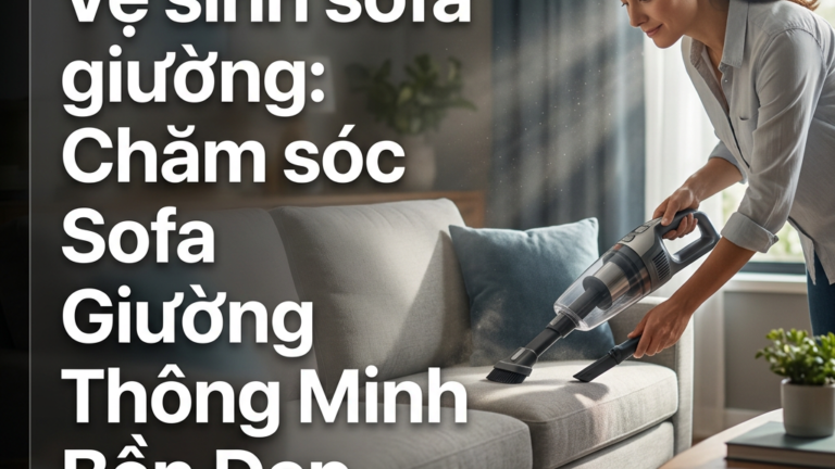 Vệ sinh sofa giường: Chăm sóc Sofa Giường Thông Minh Bền Đẹp