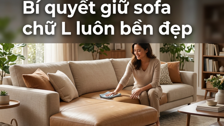 Vệ sinh sofa tại nhà: Bí quyết giữ sofa chữ L luôn bền đẹp