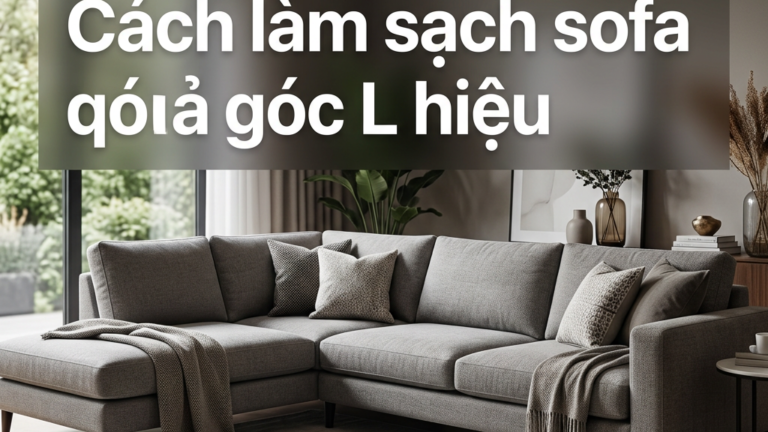 Vệ sinh sofa tại nhà: Cách làm sạch sofa góc L hiệu quả