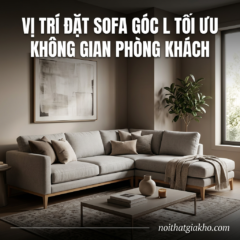Vị trí đặt sofa góc L tối ưu không gian phòng khách