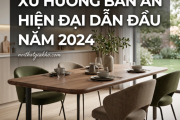 Xu hướng bàn ăn hiện đại dẫn đầu năm 2024