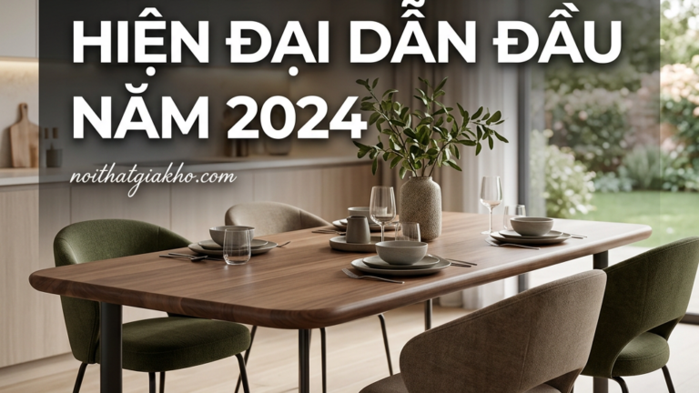 Xu hướng bàn ăn hiện đại dẫn đầu năm 2024